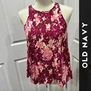 Old Navy Floral Cotton Sleeveless Tank top shirt